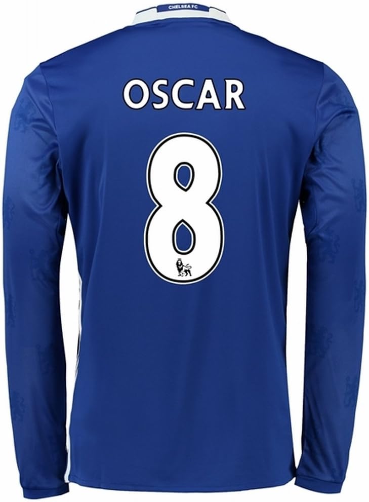 Chelsea FC 2016 2017 8 Oscar Long Sleeve Home Football Shirt in